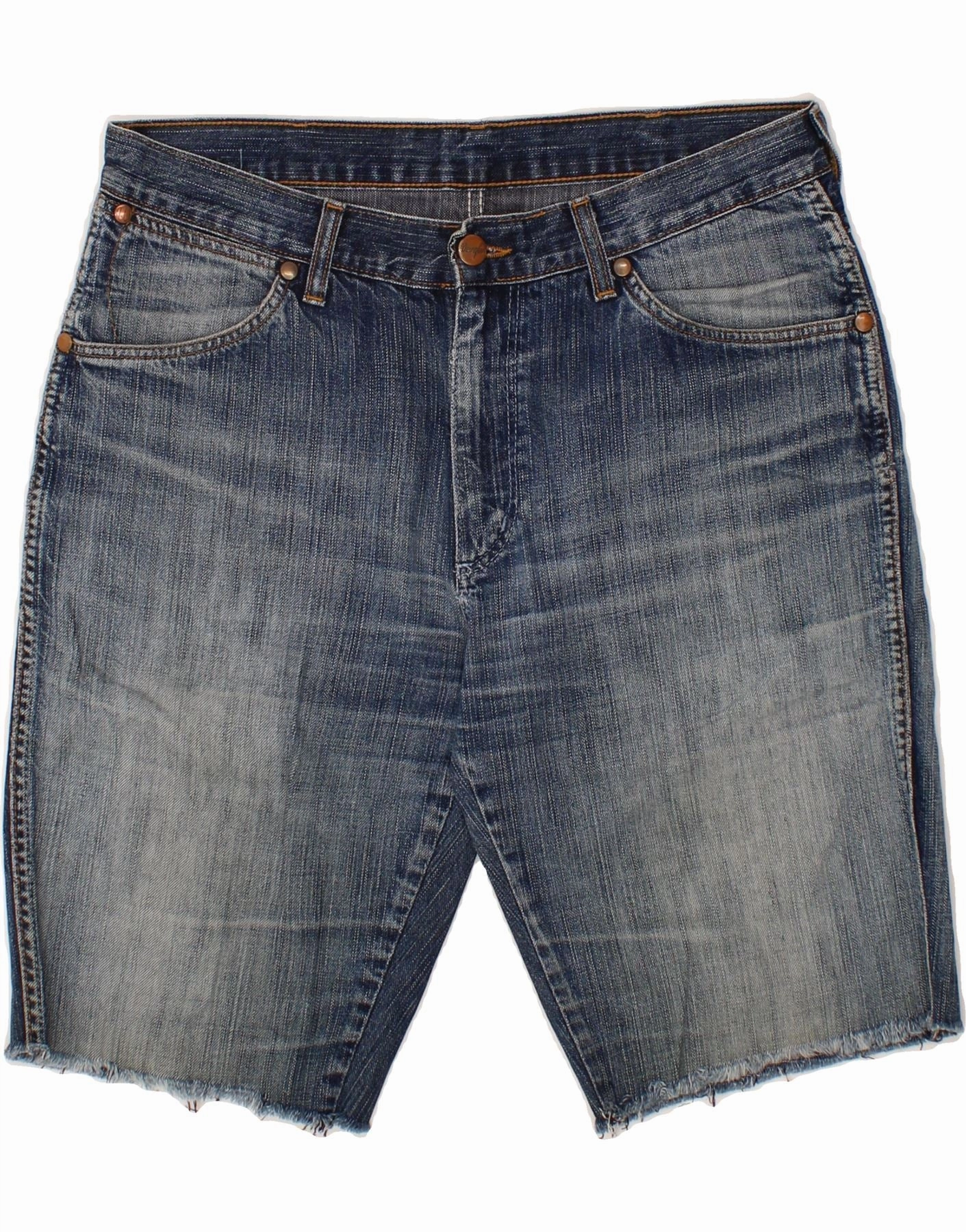 WRANGLER Mens Denim Shorts W32 Medium  Blue Anti Static Fabric water sports clothing