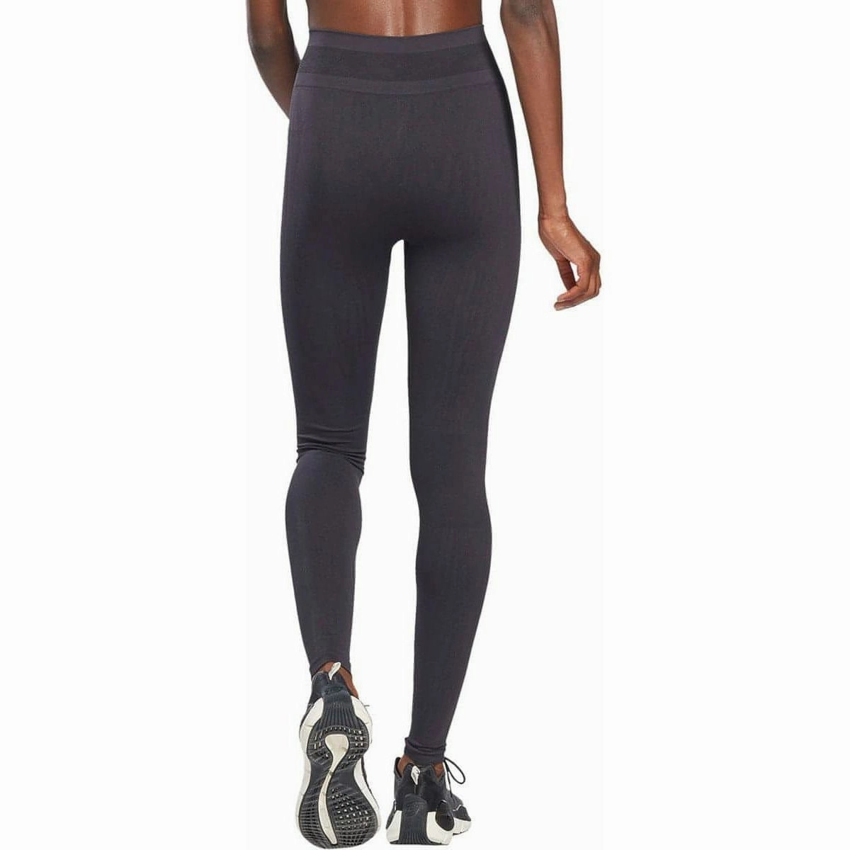 Smooth Finish Fashionable Layers Reebok United By Fitness MYOKNIT Womens Long Training Tights - Black