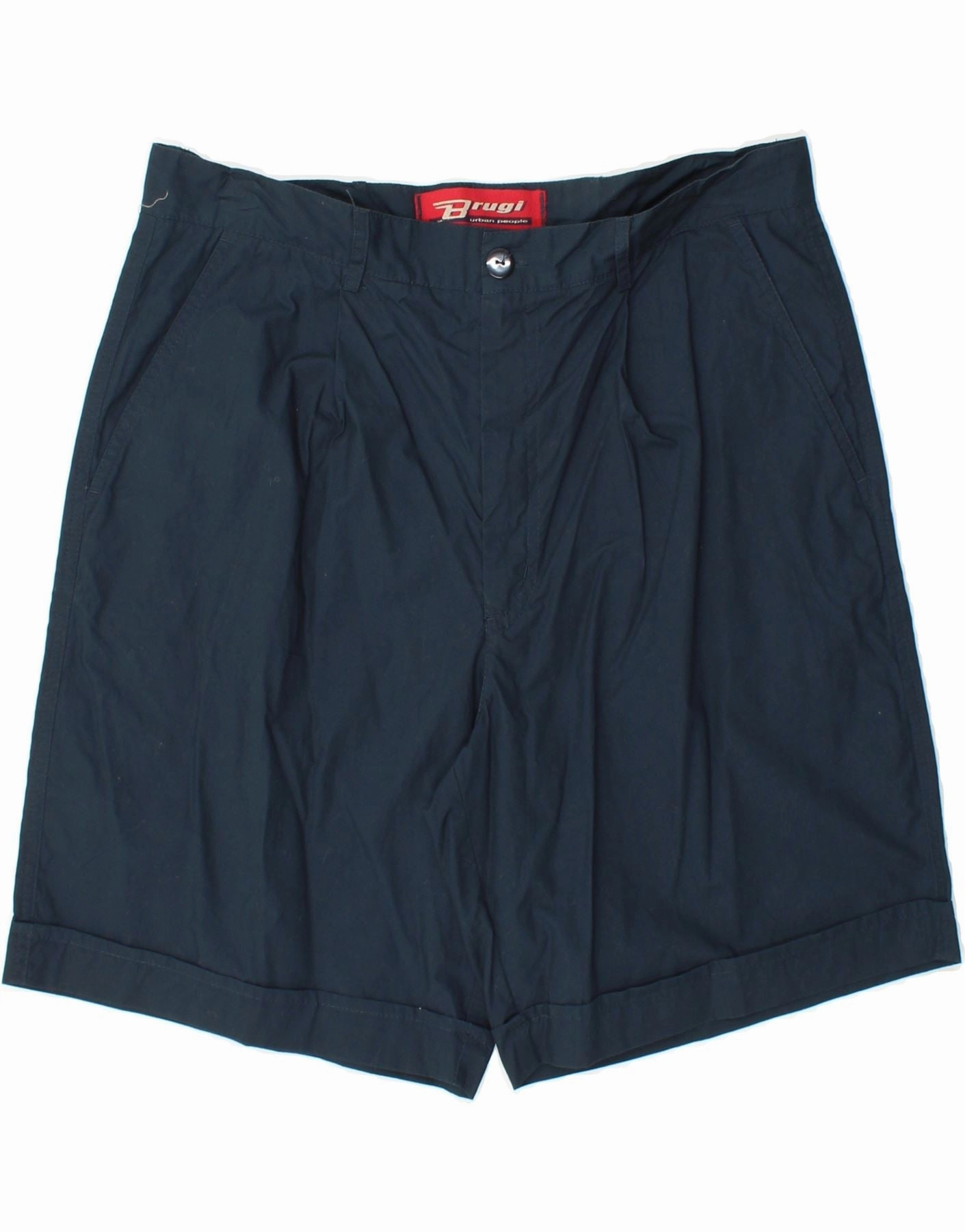 Evening Wear BRUGI Mens Chino Shorts W36 Large Navy Blue Cotton