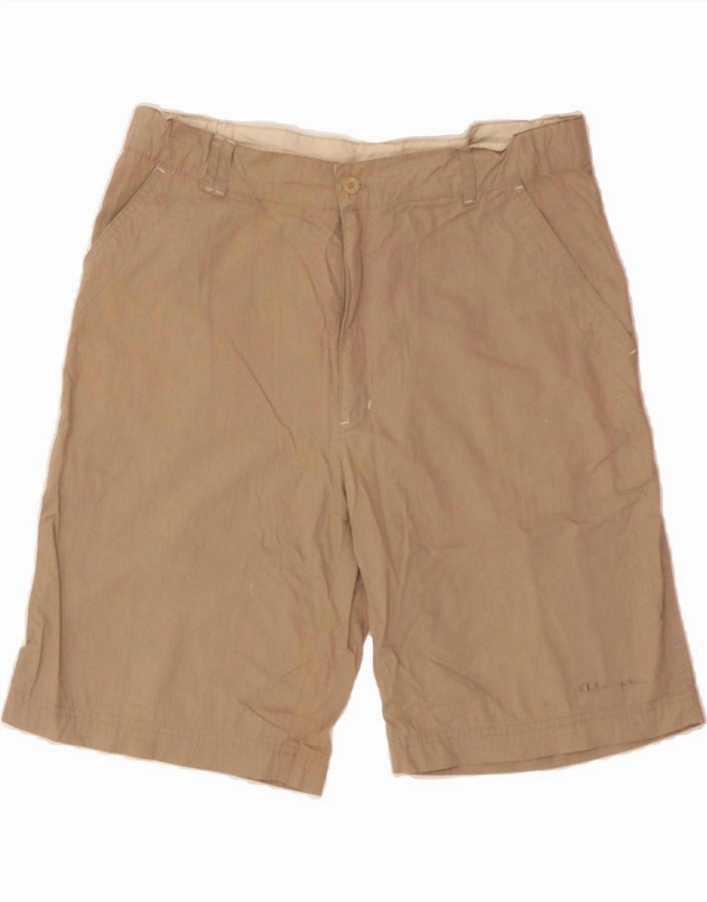 media industry swim trunks CHAMPION Mens Chino Shorts Medium W32 Beige Cotton