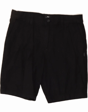 O'NEILL Mens Standard Fit Chino Shorts W36 Large Black Cotton Double Layered Hem