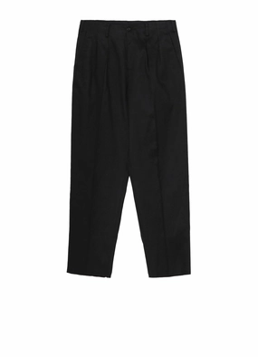 LINEN COTTON TWILL PANTS WITH 2-TUCKS Light Fit Wear