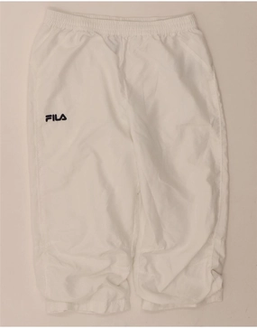 Cool Look Easy Match FILA Mens Bermuda Shorts W32 L18 White