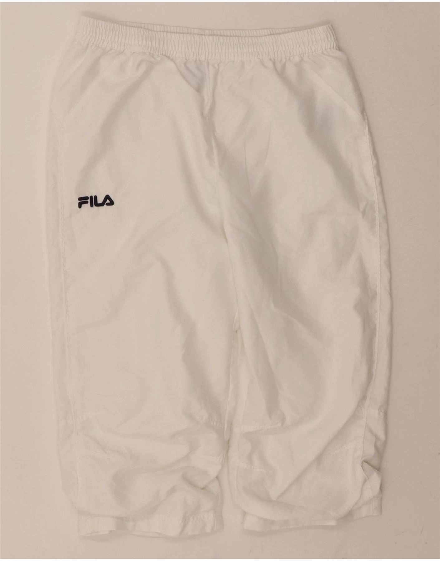 Cool Look Easy Match FILA Mens Bermuda Shorts W32 L18 White