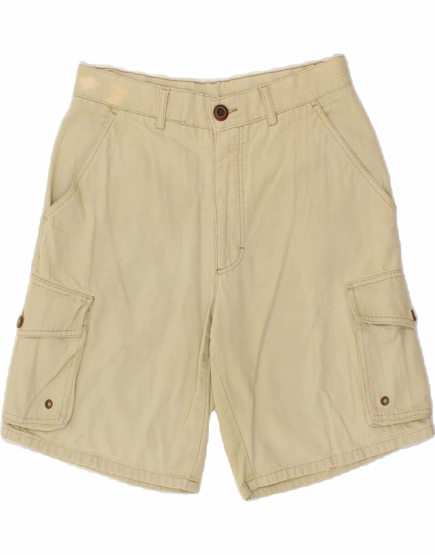 FILA Mens Cargo Shorts IT 46 Small W28 Beige Layer Ready