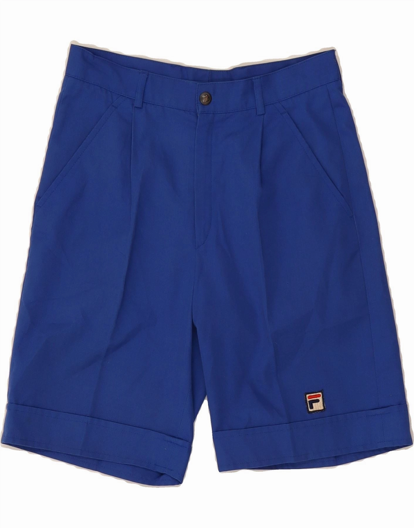 FILA Mens Casual Shorts W26 XS Blue Polyester Quick Access Cargo Pockets