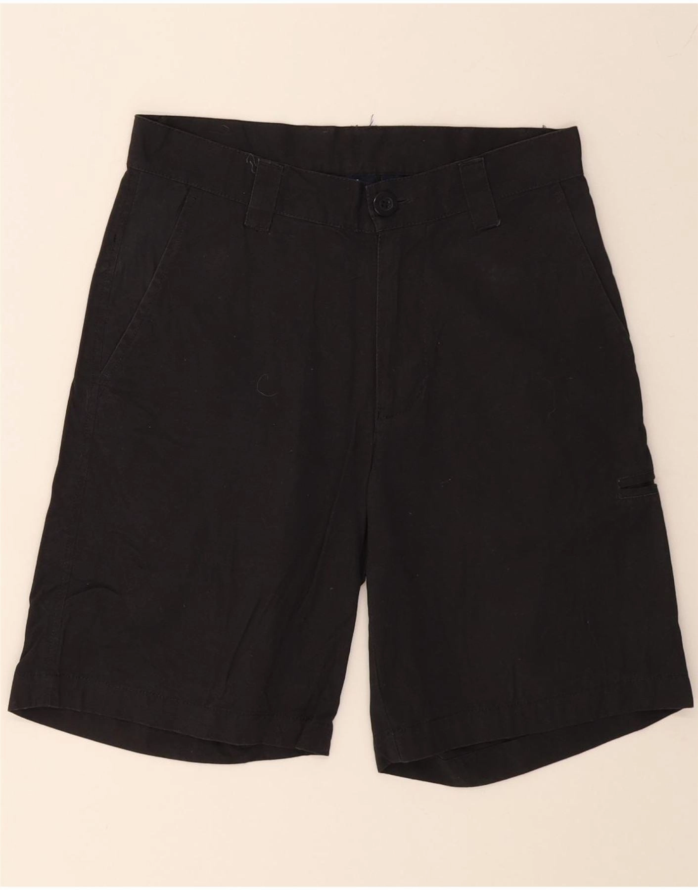 Slim Waistband FILA Mens Chino Shorts IT 46 Small W30 Black Cotton
