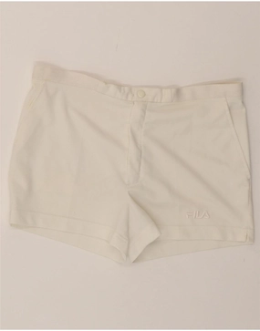 ReflectiveAccents FILA Mens Chino Shorts IT 52 XL W38 White Polyester