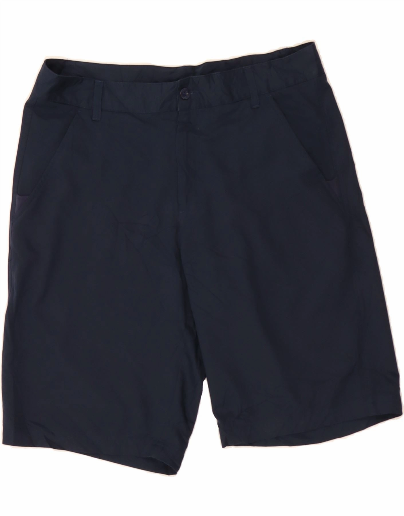 FILA Mens Chino Shorts W34 Large Navy Blue Polyester Flexibility Built-In