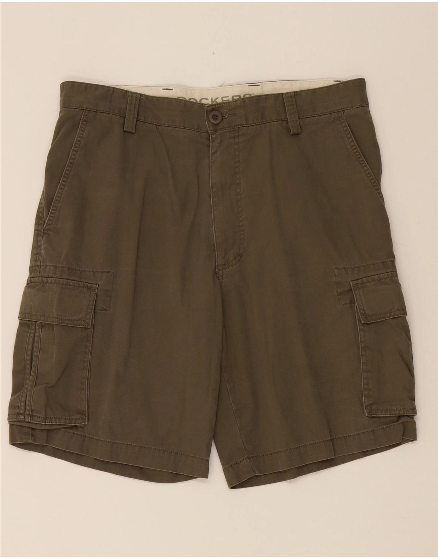 Sporty Look Snag Free Material DOCKERS Mens Cargo Shorts W34 Large Khaki Cotton