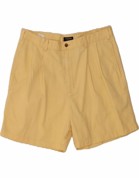 High-End Quality Water - repellent DOCKERS Mens Pegged Chino Shorts W36 Large Yellow Cotton