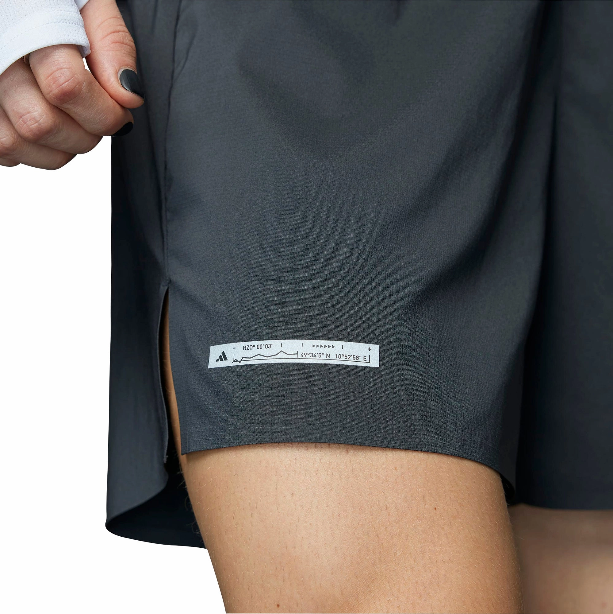 adidas Designed For Running Ultimate 5 Inch Mens Running Shorts - Black Easy Motion Anorak