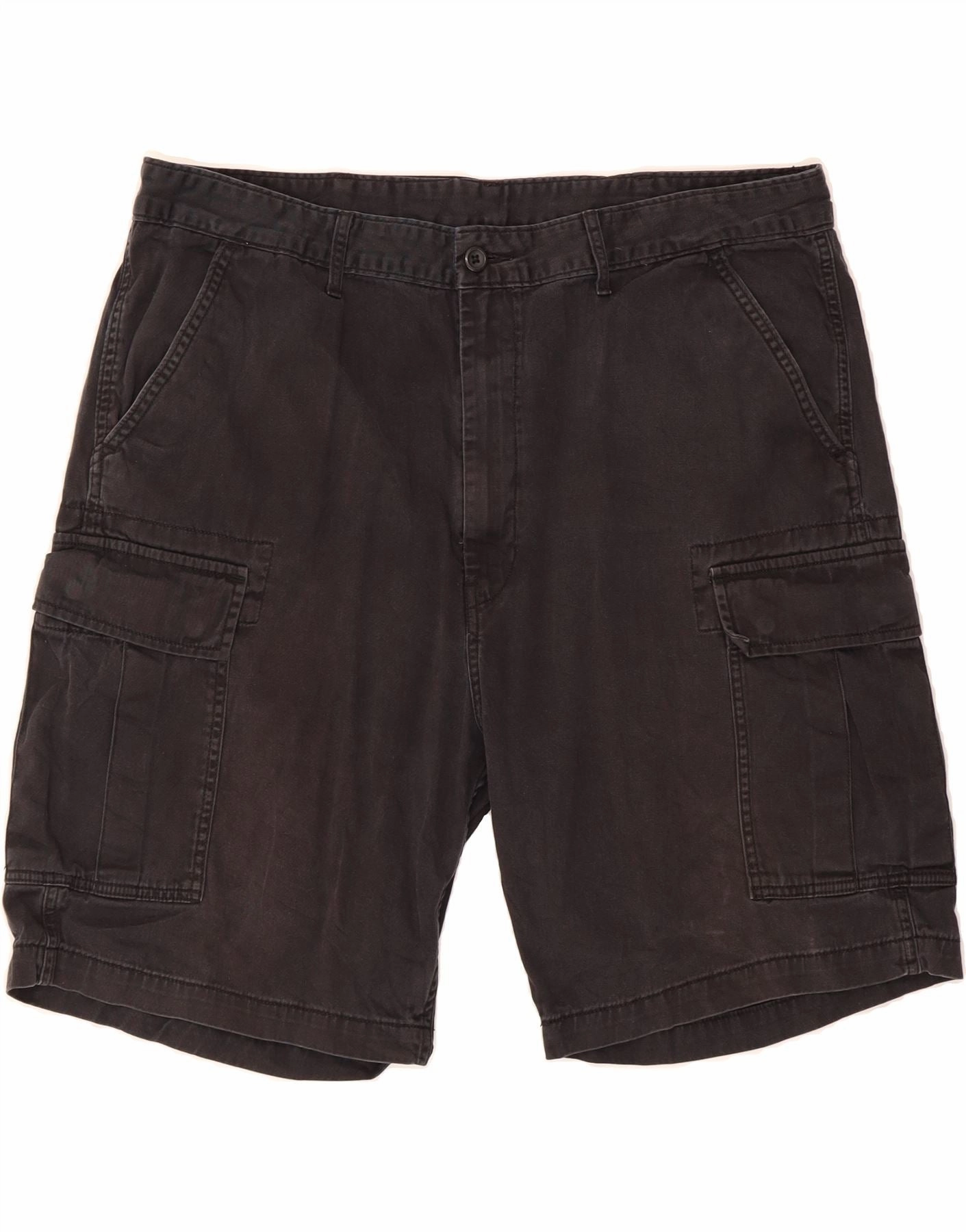 LEVI'S Mens Cargo Shorts W40 XL Black Cotton Moisture Wicking Fabric spandex blend