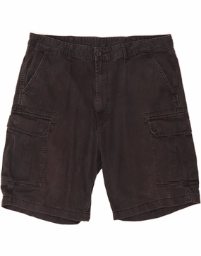 LEVI'S Mens Cargo Shorts W40 XL Black Cotton Moisture Wicking Fabric spandex blend