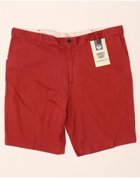 clubbing attire Body Contouring DOCKERS Mens Classic Fit Chino Shorts W42 2XL Red Cotton