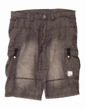 Stylish Outfit VINTAGE Mens Cargo Shorts XL W38 Grey