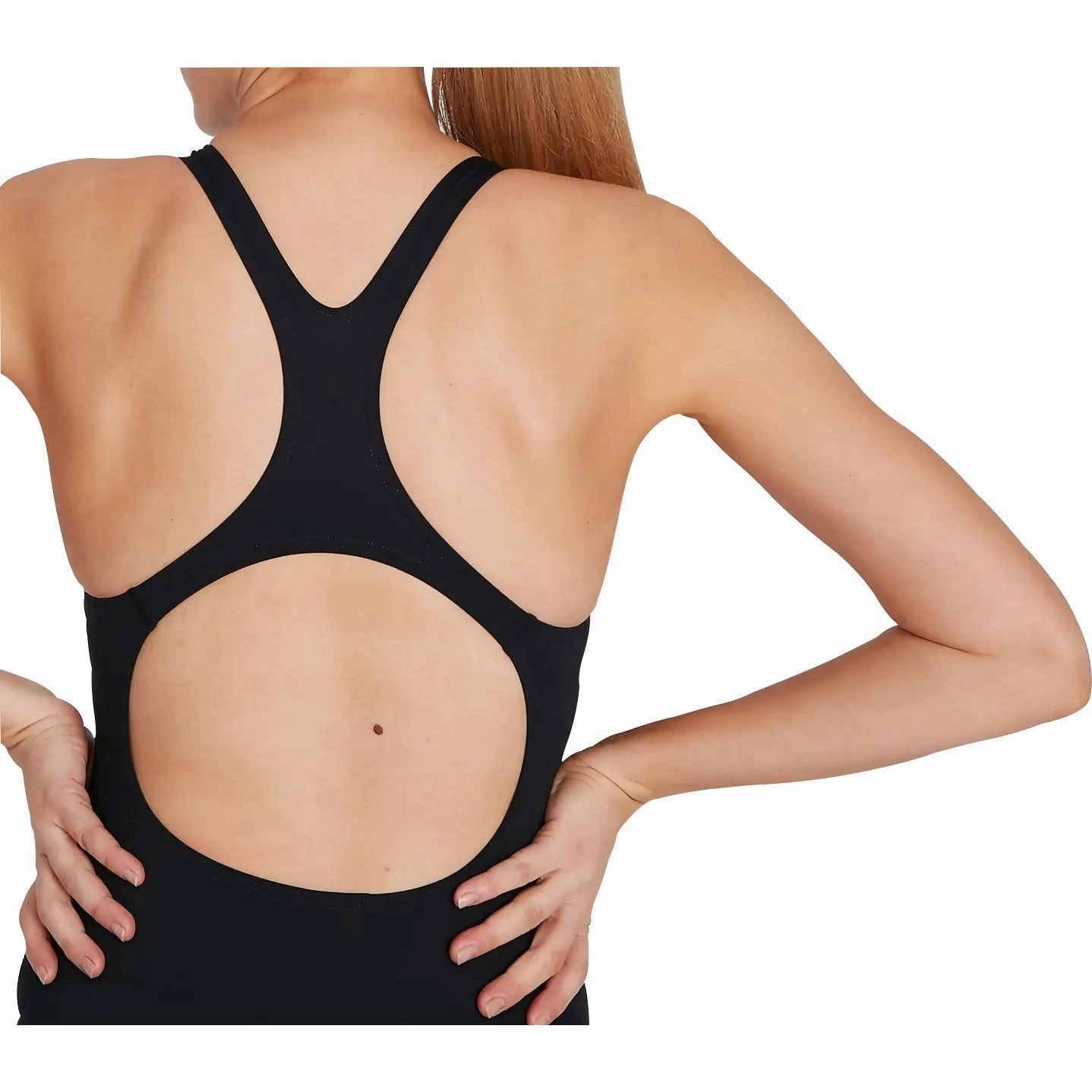 Reinforced Grommets Saltwater Resistant Material Speedo Digital Placement Medalist Womens Swimsuit - Blue