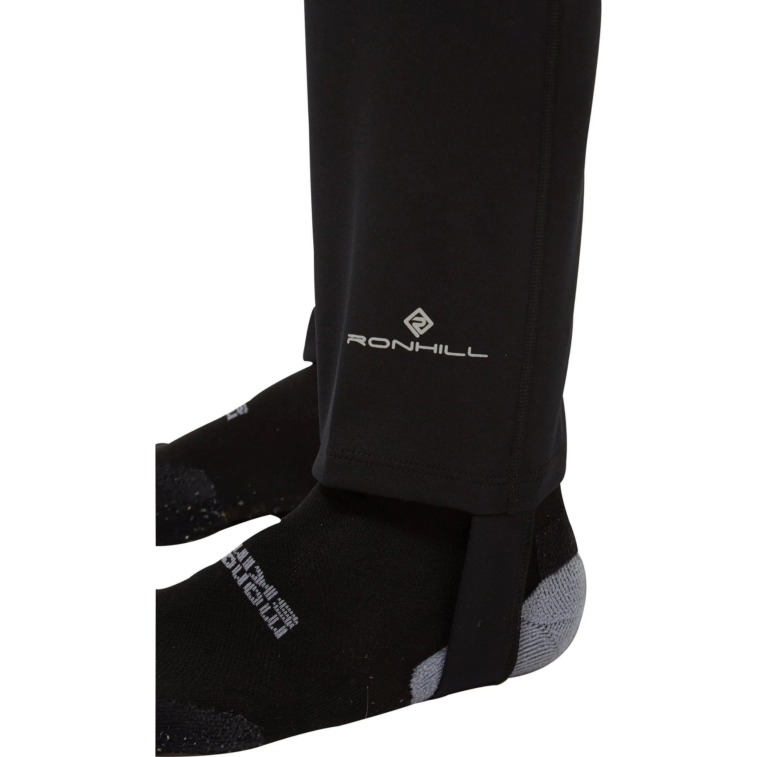 Ronhill Core Mens Tracksters - Black Non Slip Waist Grip Snag Free Fabric