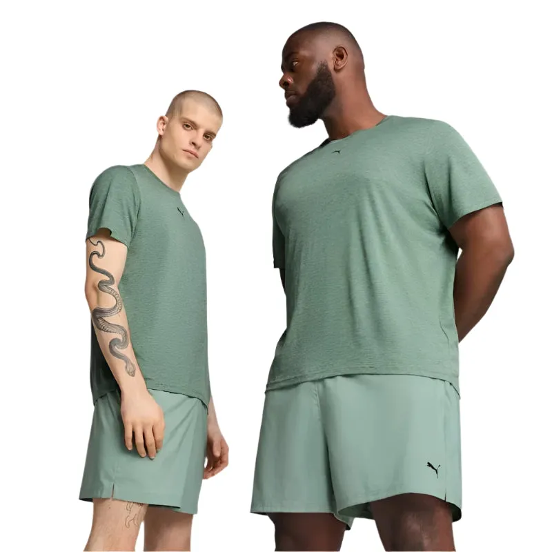 PUMA Mens TAD Essentials Heather Cat Tee crew neck