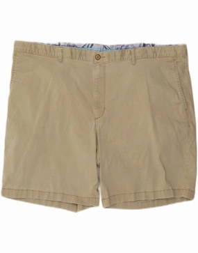 TOMMY BAHAMA Mens Chino Shorts W50 4XL Beige Cotton Durable Material