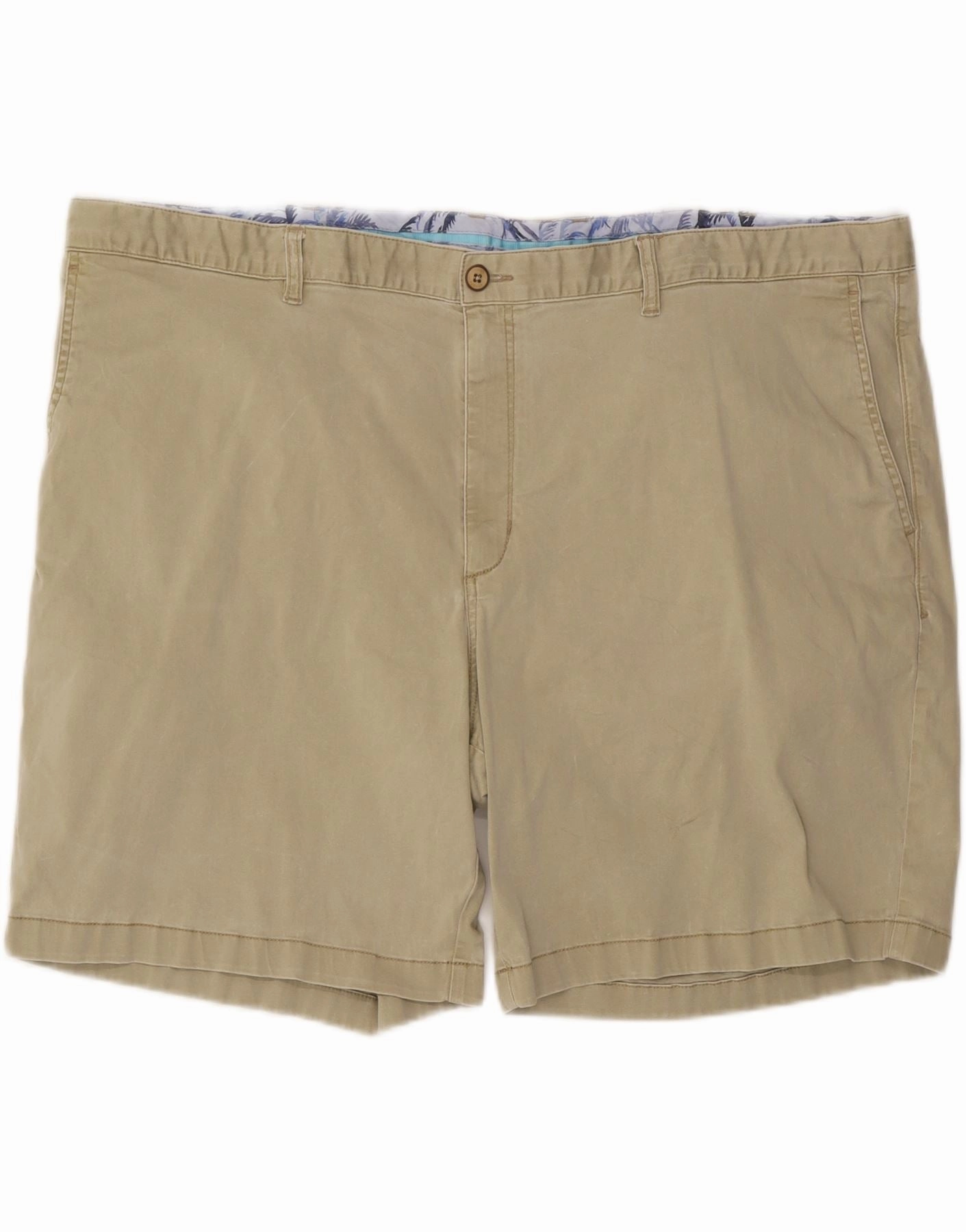 TOMMY BAHAMA Mens Chino Shorts W50 4XL Beige Cotton Durable Material