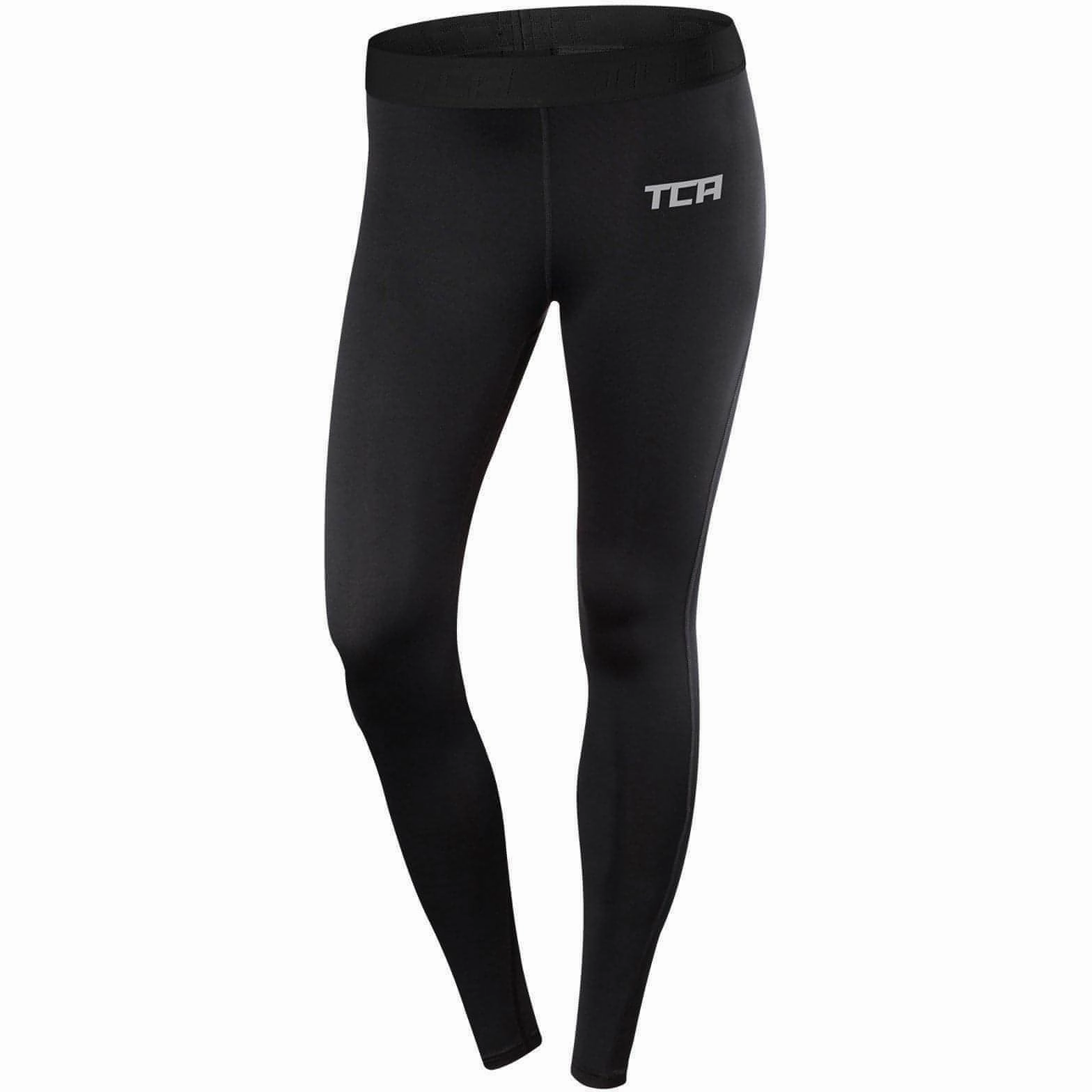 Simple Form TCA Pro Performance Endurance Womens Long Running Tights - Black