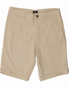 O'NEILL Mens Standard Fit Chino Shorts W34 Large Off White Cotton Windproof Design