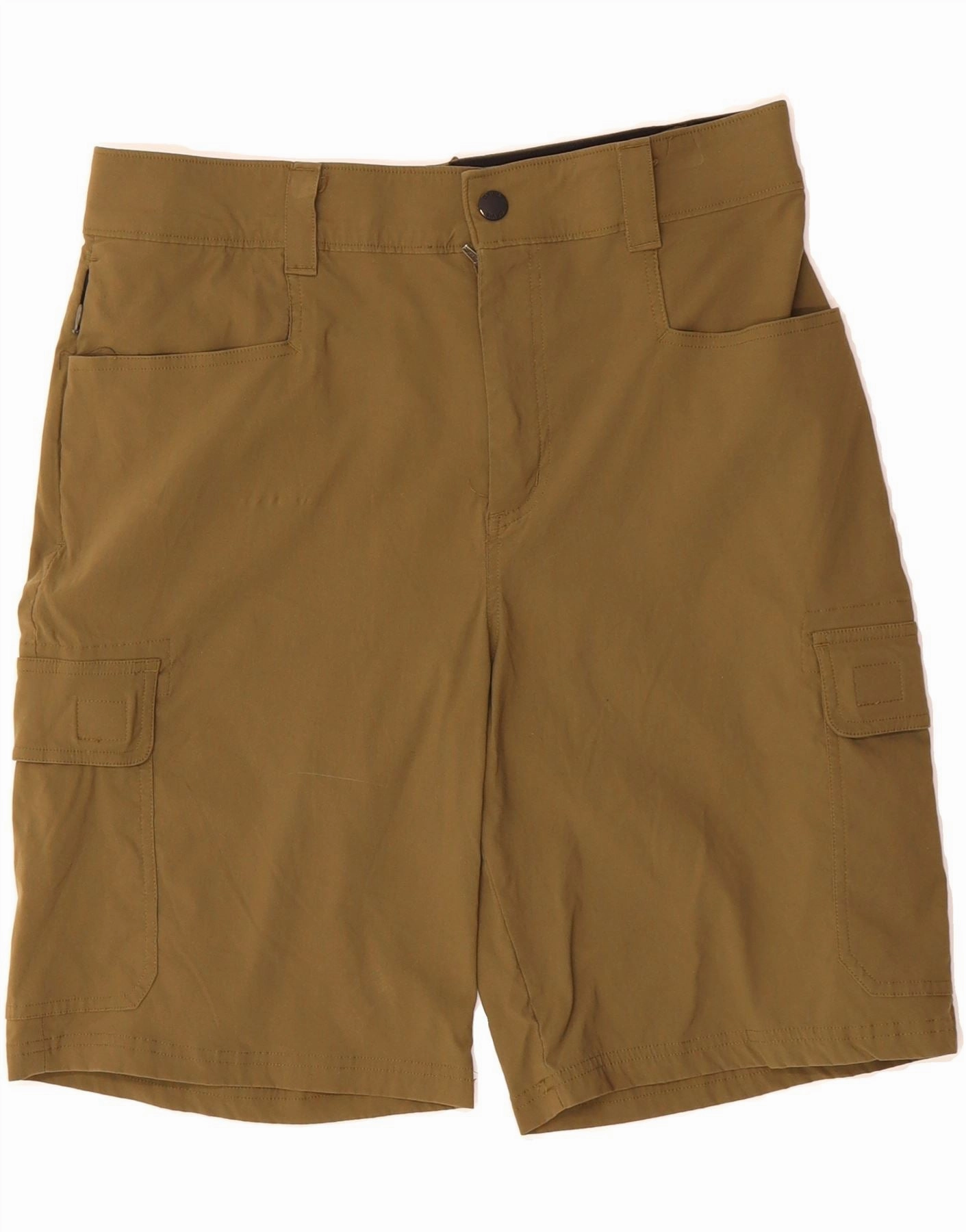 Reflective Safety Detailing Easy Layering ORVIS Mens Cargo Shorts W34 Large  Khaki Nylon