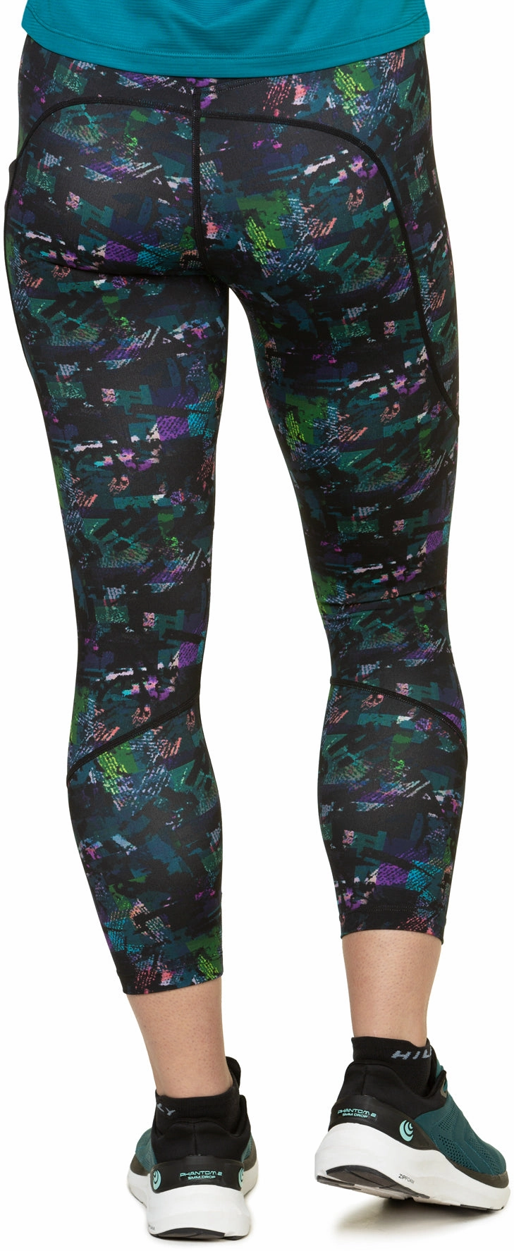 Ronhill Tech Womens 7/8 Running Tights - Black Gym Look chlorine resistant