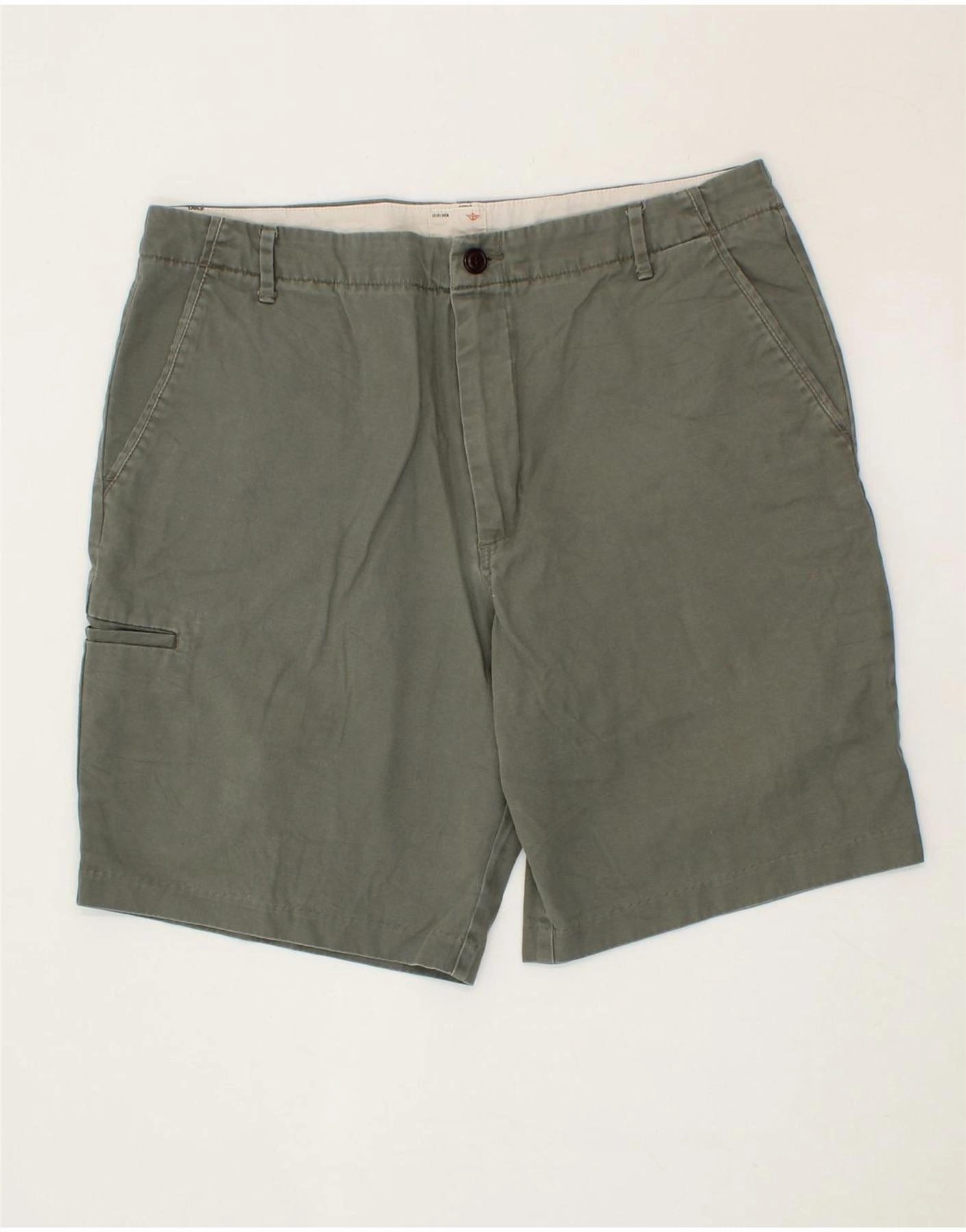 Quick Release Closure DOCKERS Mens Cargo Shorts W34 Large Grey Cotton