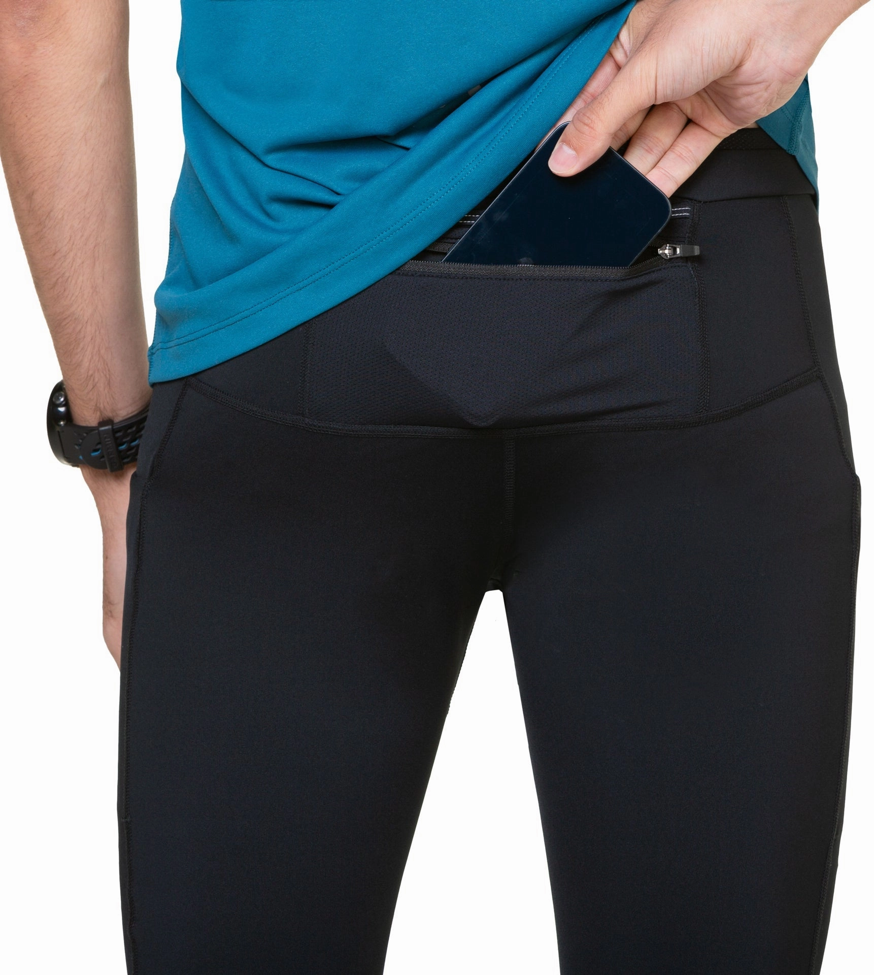 Cold Fit anti static Ronhill Tech Paragon Mens Long Running Tights - Black