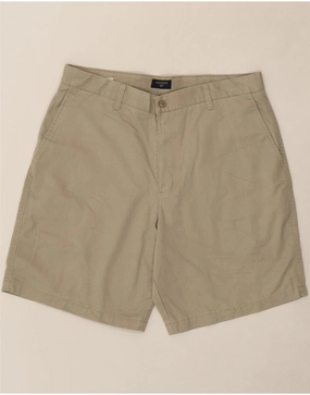 DOCKERS Mens Chino Shorts W36 Large Beige Cotton Gentle On Skin Body Stretch