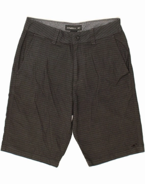 Travel Clothing hiking apparel O'NEILL Mens Chino Shorts W30 Medium  Grey Striped Polyester