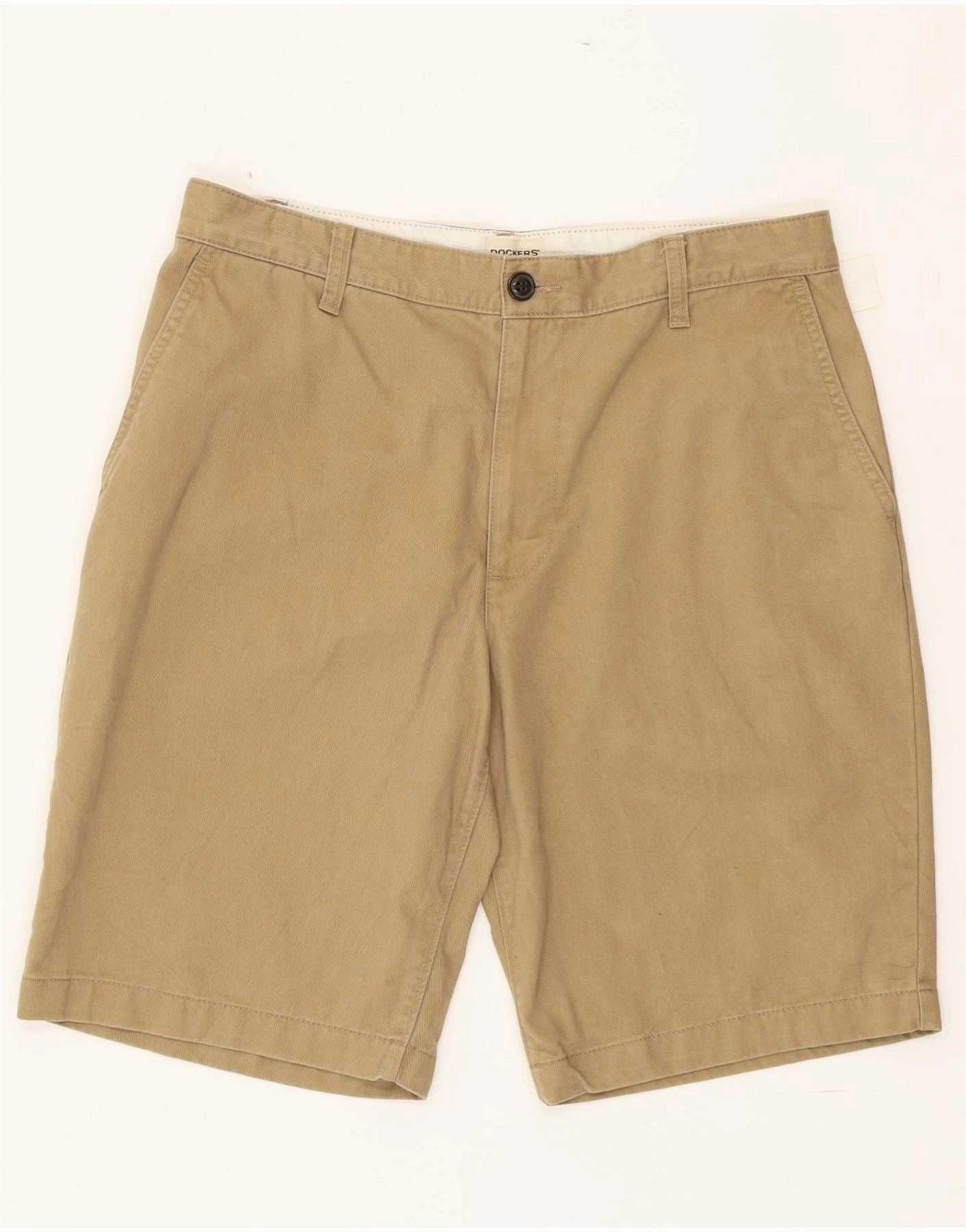 DOCKERS Mens Chino Shorts W32 Medium Beige Cotton Everyday Fit