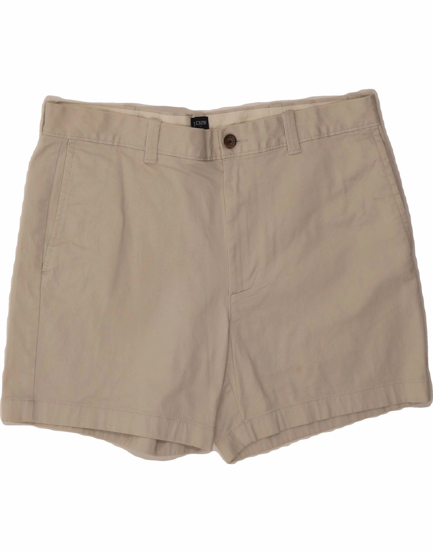 All Fit Running Shorts J. CREW Mens Chino Shorts W35 Large Beige Cotton