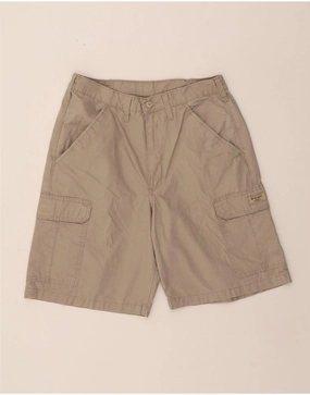 WRANGLER Mens Cargo Shorts W32 Medium Beige Cotton Formal Occasion