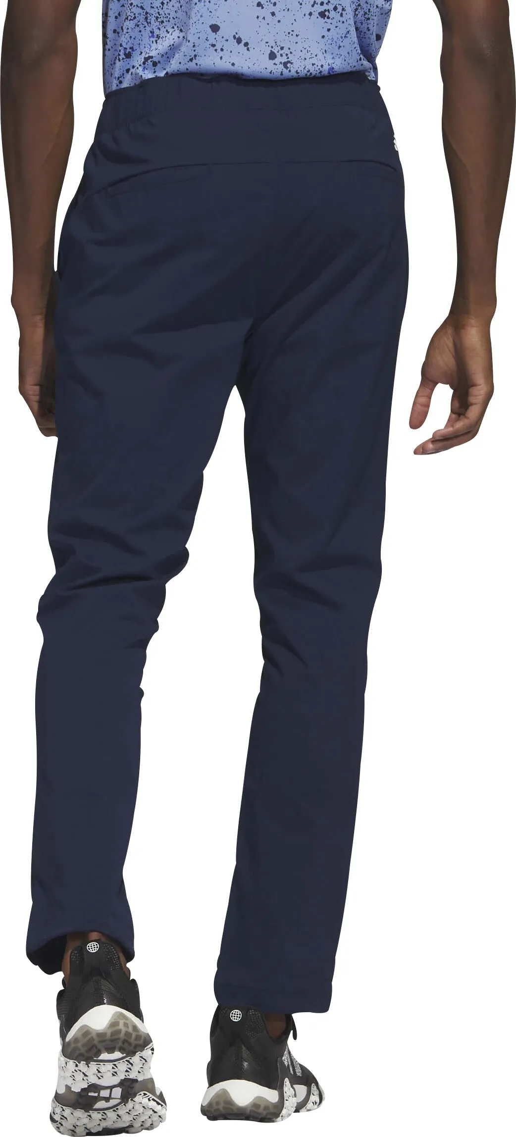 adidas Ripstop Mens Golf Joggers - Blue Comfort Waist Outdoor Wear