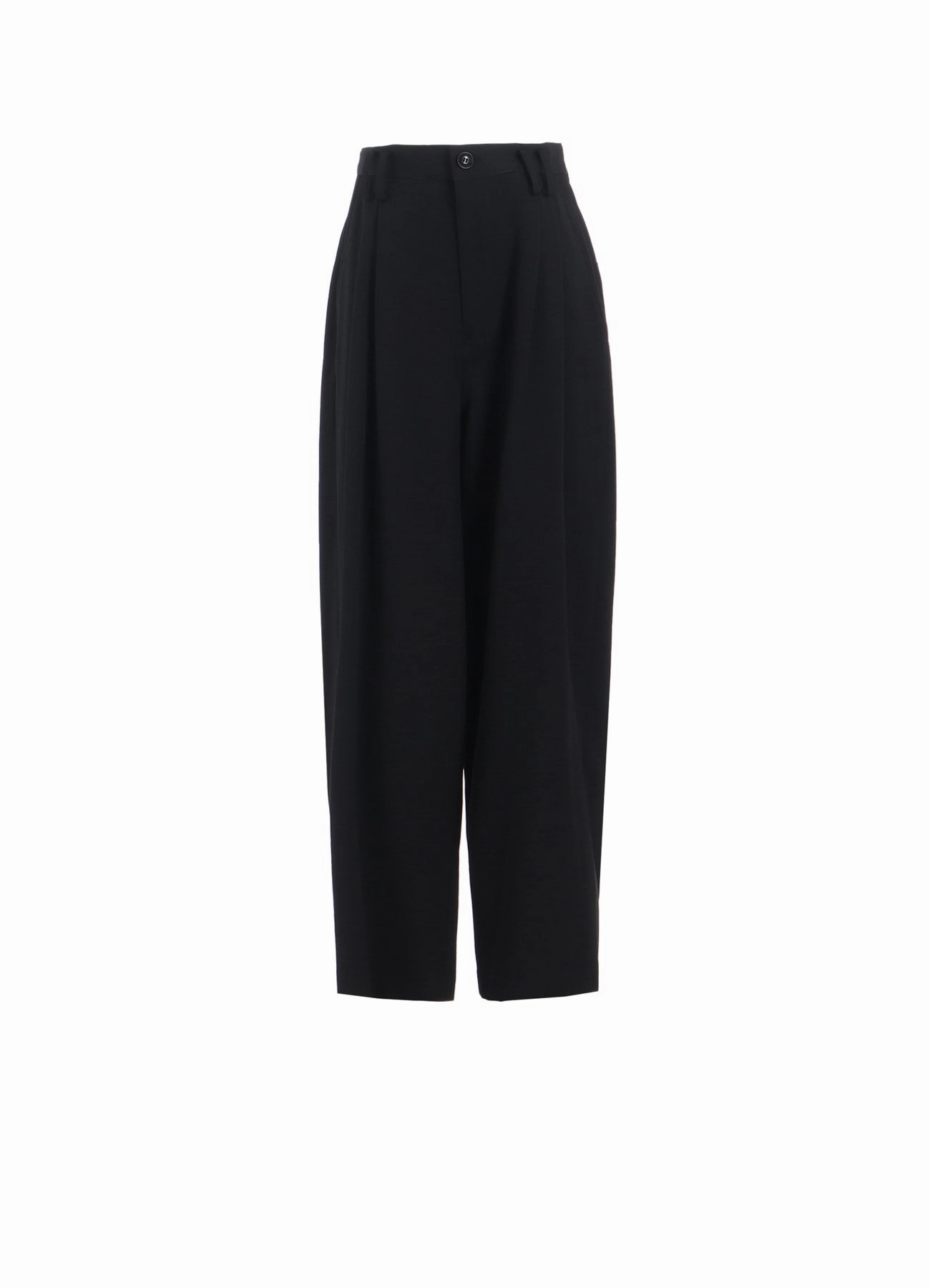 WOOL GABARDINE FRONT DOUBLE TUCKED PANTS Flexible Leg