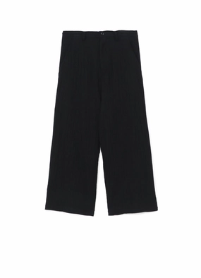 WOOL LONG STRAIGHT PANTS No Pinch Practical Fit