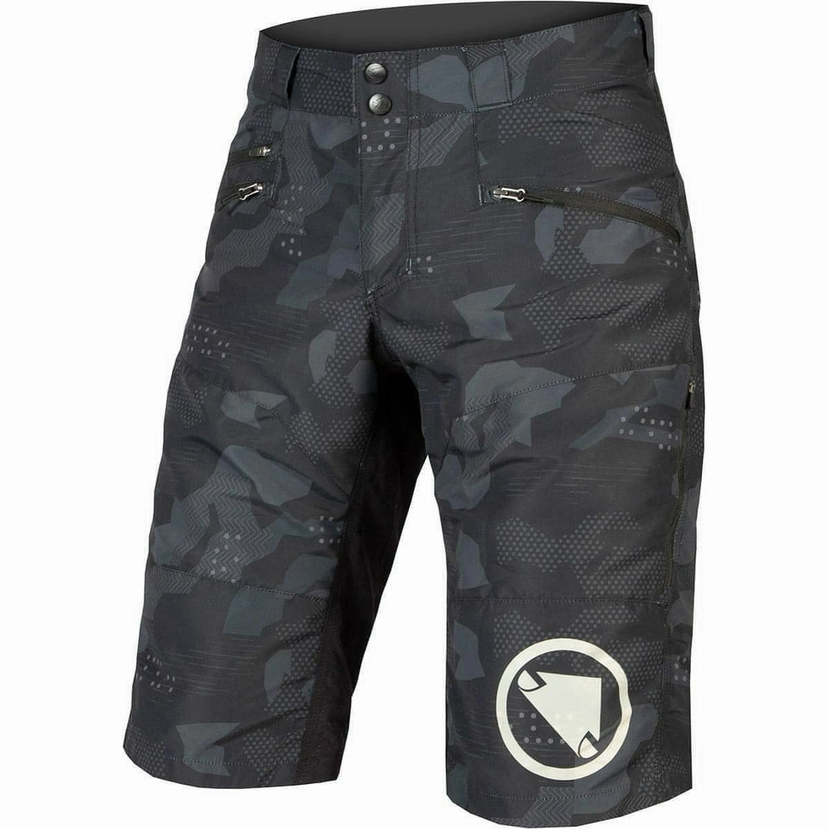 Endura SingleTrack II Mens Baggy Cycling Shorts - Black Camo Outdoor Comfort