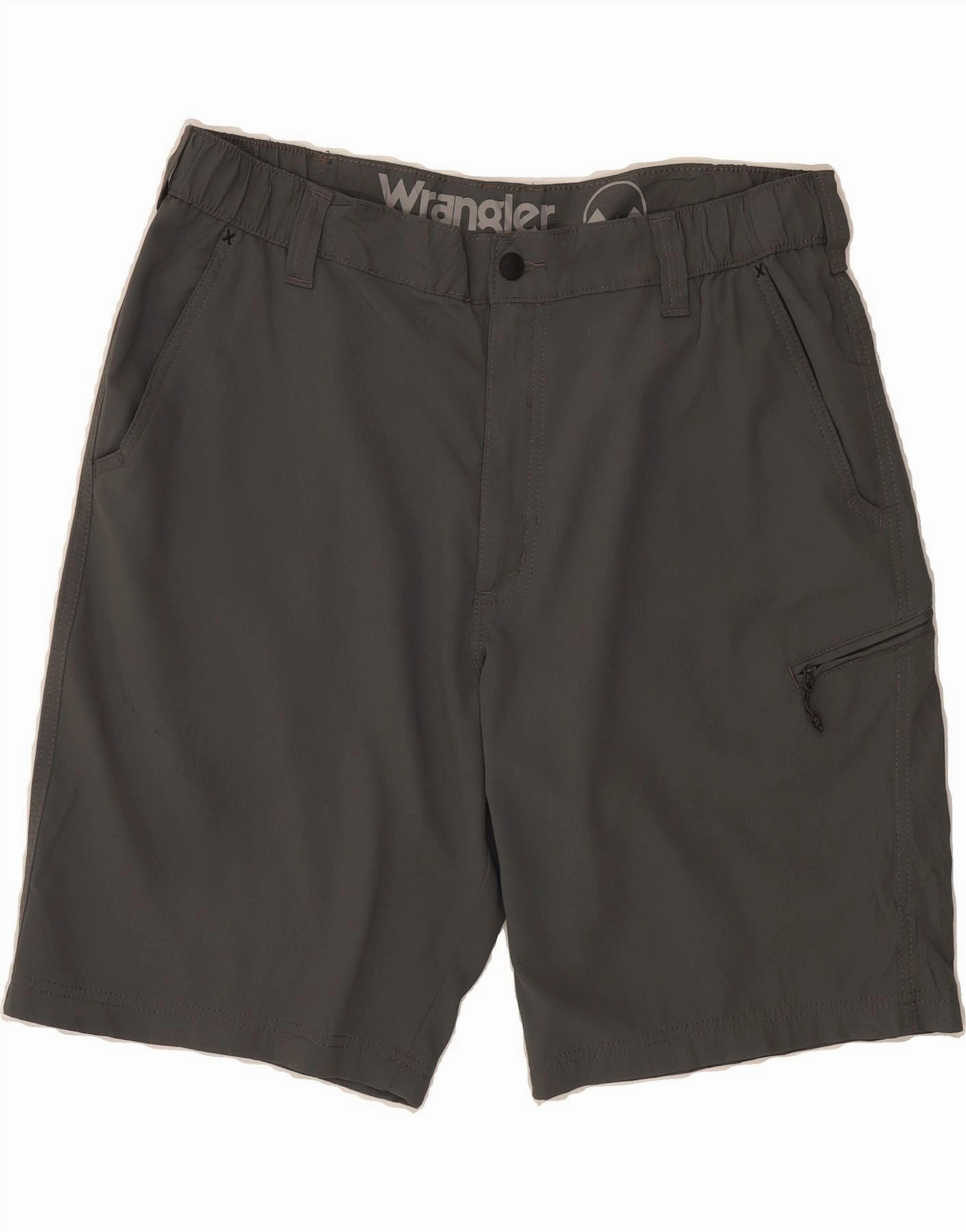 WRANGLER Mens Cargo Shorts W36 Large Grey Polyester Parka LightweightFabric