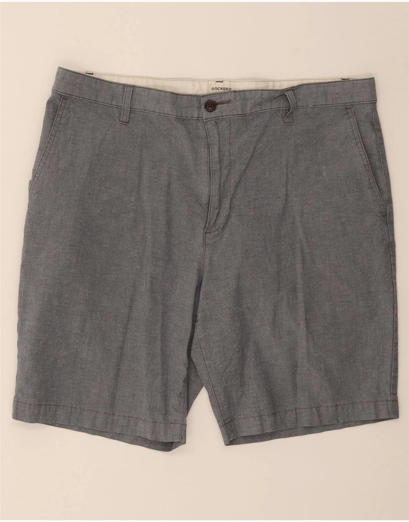 Flexibility Built-In Fast Absorption Textile DOCKERS Mens Cargo Shorts W38 XL Grey Cotton