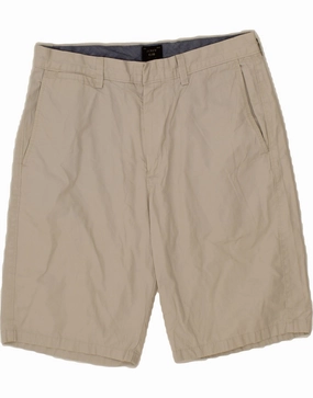 J. CREW Mens Club Chino Shorts W31 Medium Beige Cotton Outdoor Relax