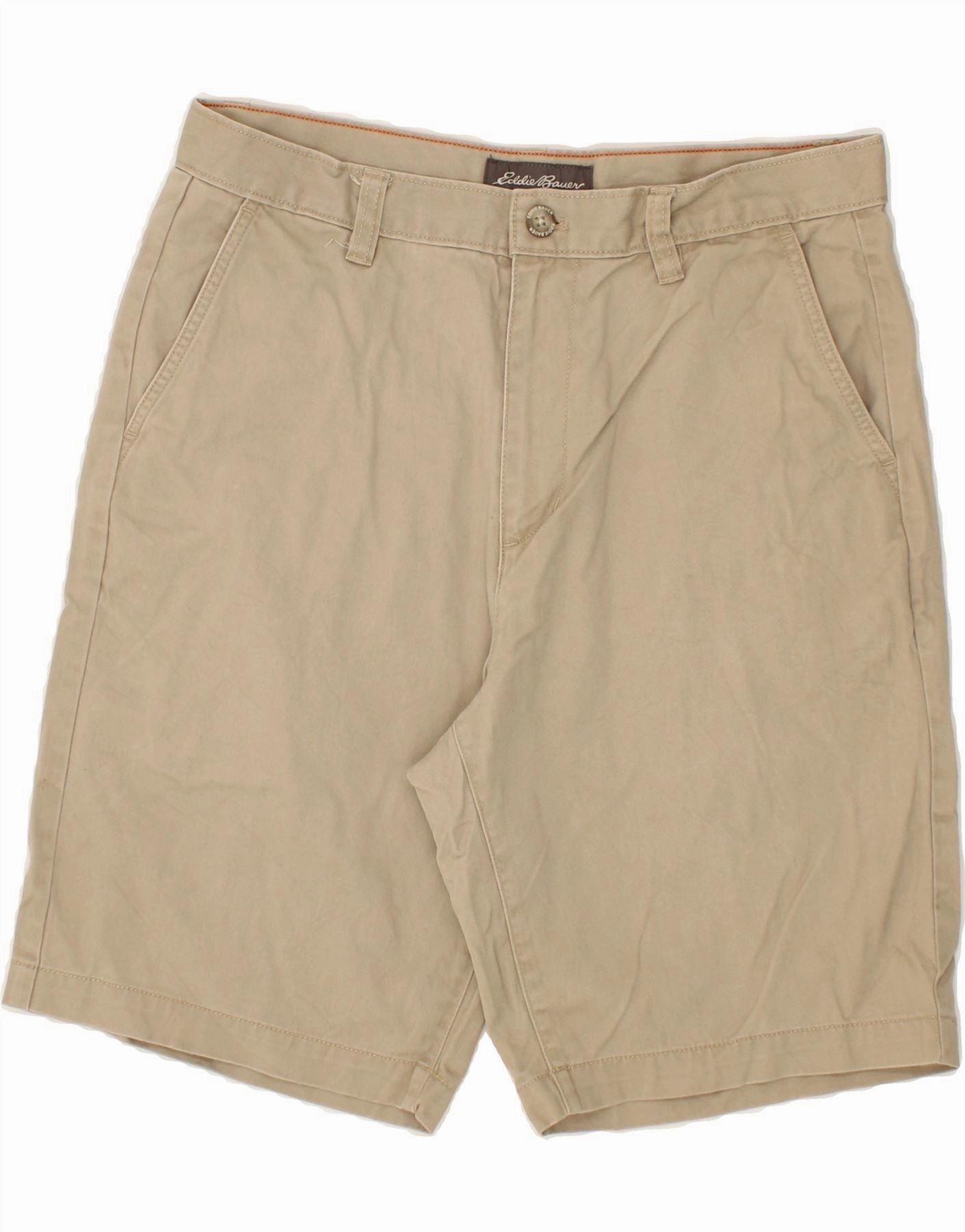 EDDIE BAUER Mens Chino Shorts W32 Medium Grey Cotton Chilly Weather