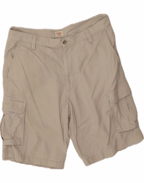 Vintage Look Athletic Shorts DOCKERS Mens Cargo Shorts W34 Large Grey Cotton