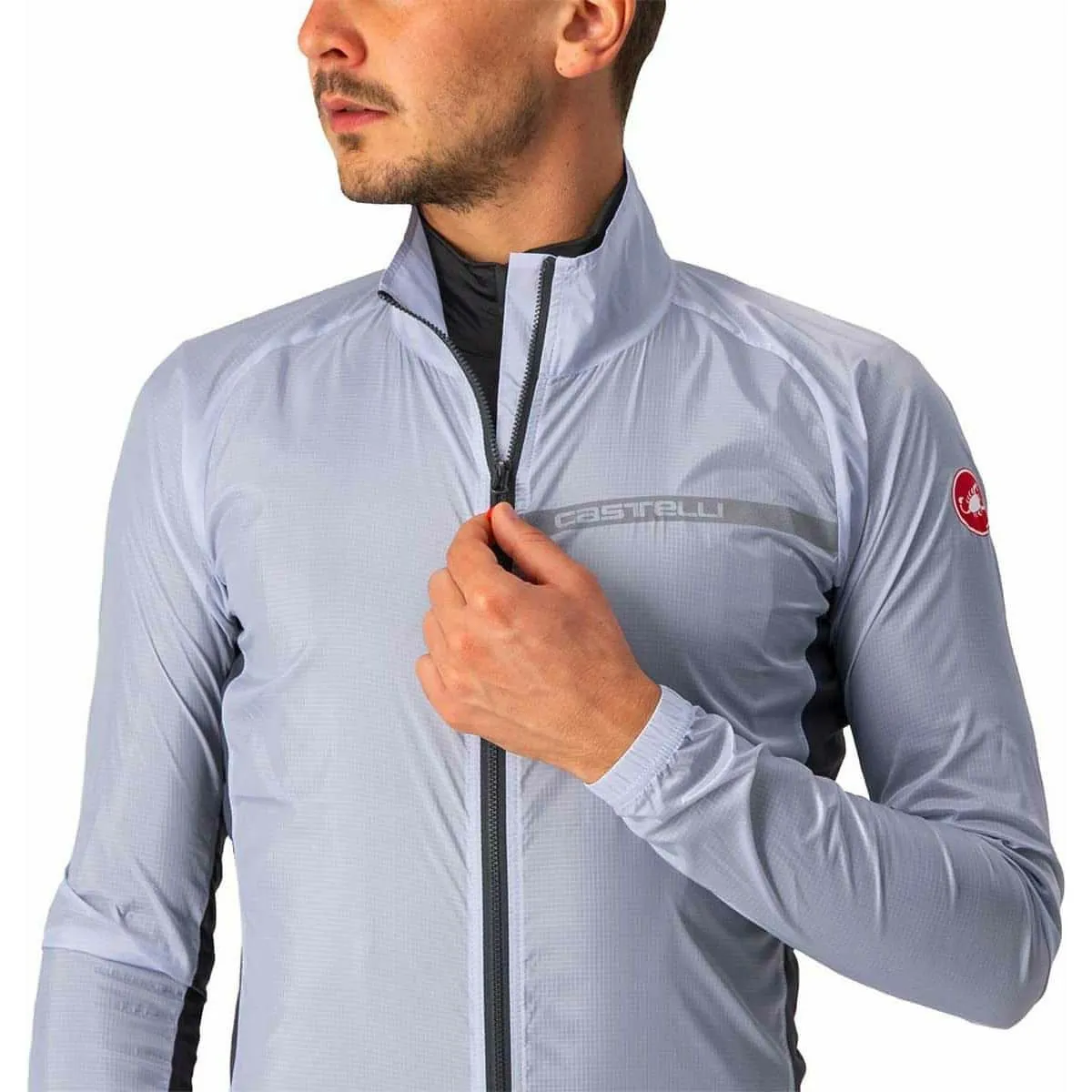 Castelli Squadra Stretch Mens Cycling Jacket - Silver Faux Fur Adult
