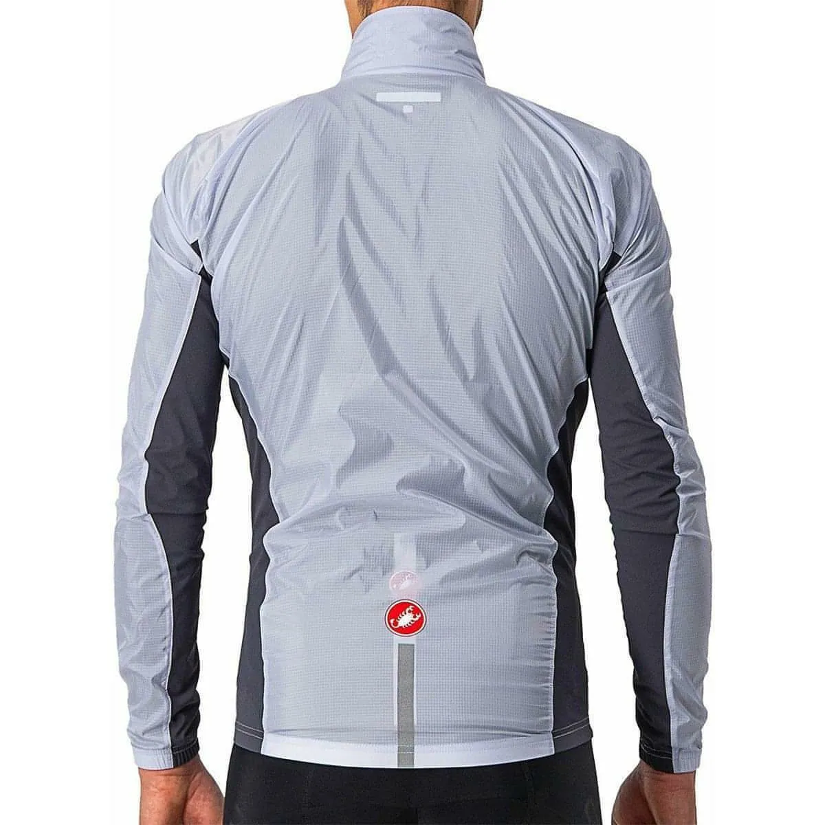 Castelli Squadra Stretch Mens Cycling Jacket - Silver Solid-color Versatile Gear