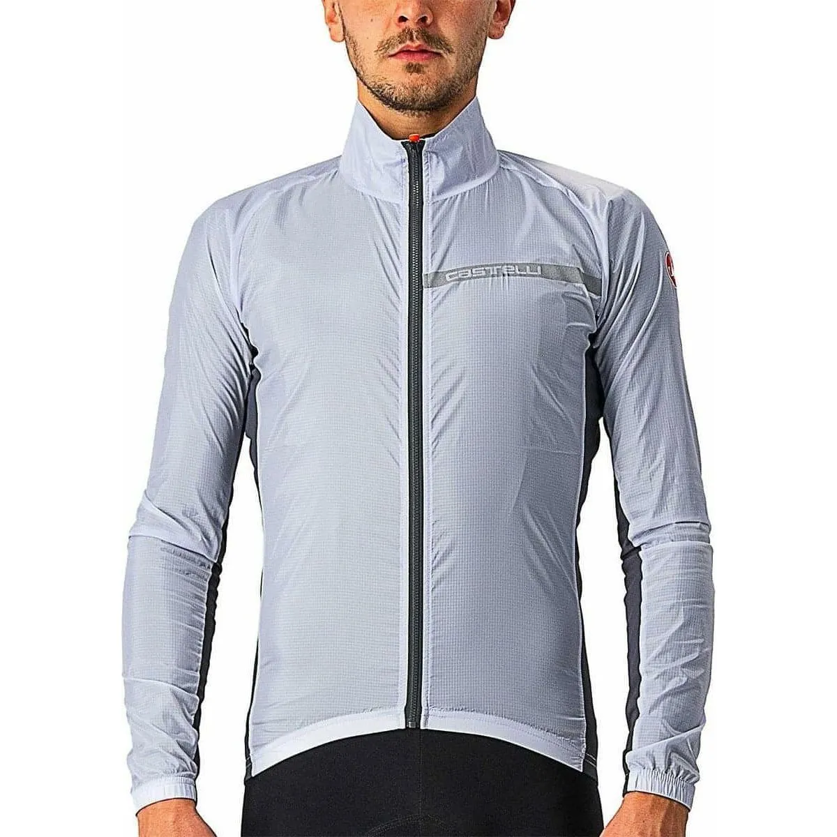 Patience Adventure Wear Castelli Squadra Stretch Mens Cycling Jacket - Silver