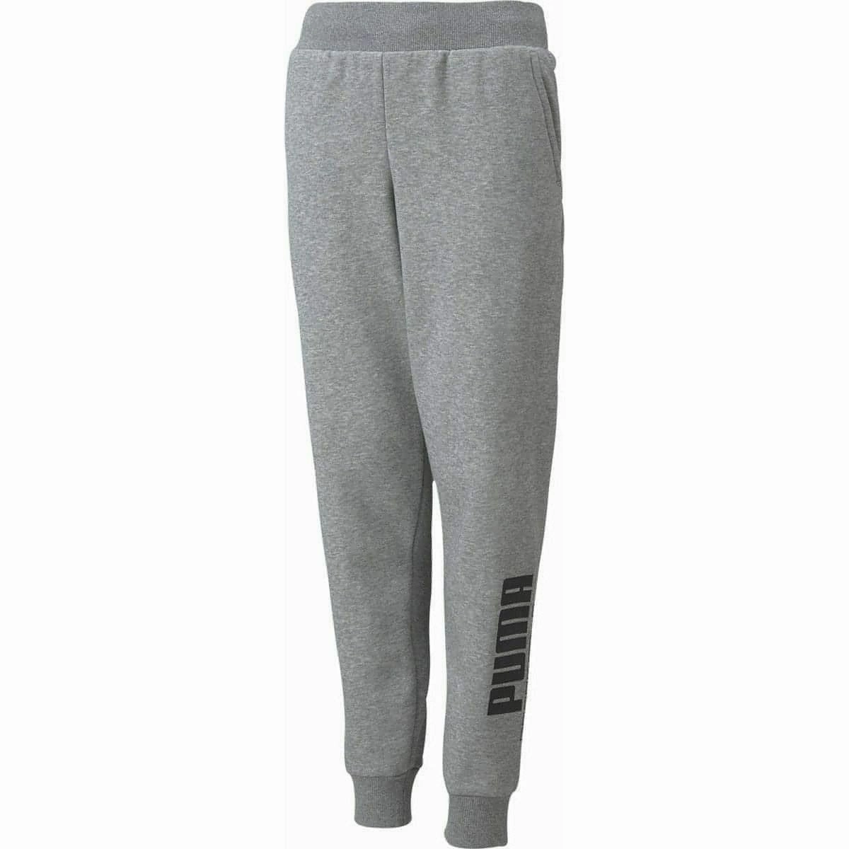 Sweat Control Capri Durable Sole Puma Power Logo Junior Joggers - Grey