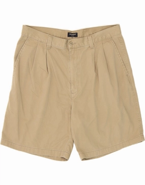 DOCKERS Mens Pegged Chino Shorts W38 XL Beige Cotton Dual Zone Ventilation